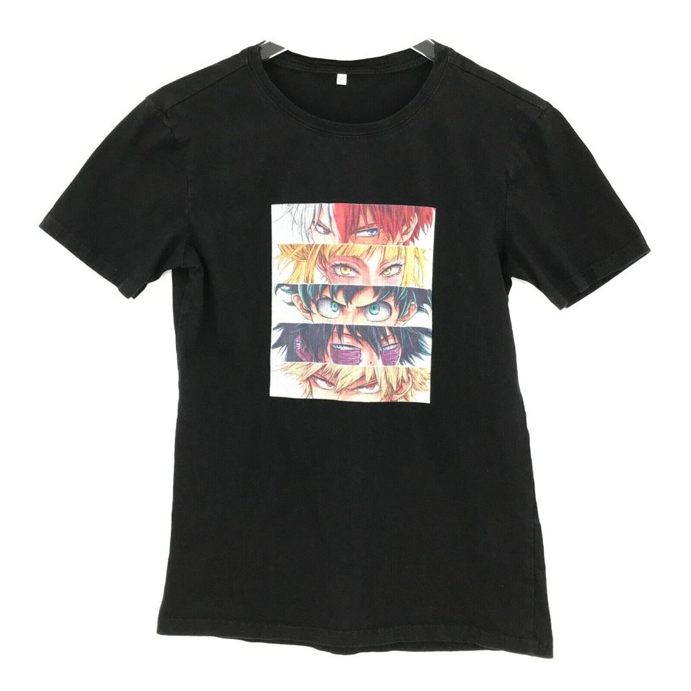 My Hero Academia Womens Shirt Small Black Short Sleeve Anime Graphic Tee